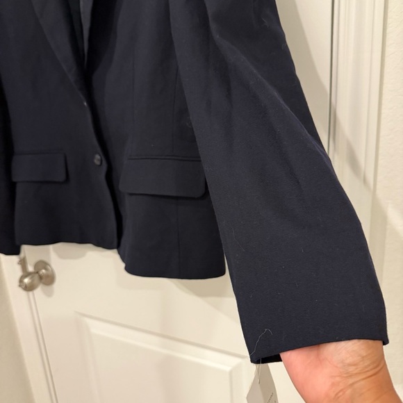 Vintage Evan Picone Women's Black Suit Jacket-Blazer 100% New Wool Size 14 90’s - Picture 4 of 10